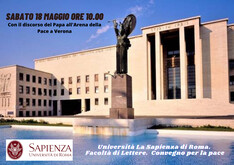 Università "La Sapienza". Convegno per la Pace, condividendo le speranze di Papa Francesco
