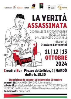 "LA VERITA' ASSASSINATA" 11 -13 ottobre  Nardò