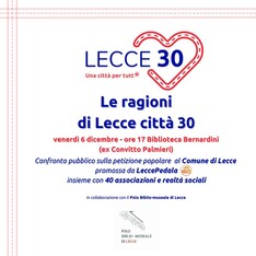 "Le ragioni di Lecce città 30"