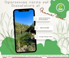 Operazione verità sul dissalatore al fiume Tara