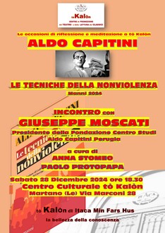 ALDO CAPITINI LE TECNICHE DELLA NON VIOLENZA