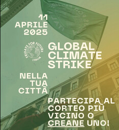 GLOBAL CLIMATE STRIKE    11 aprile in tutte le piazze d'Italia