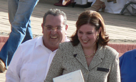 L'ex presidente Alemán con la moglie (©Foto G. Trucchi)