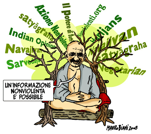Azione nonviolenta: Gandhi e l'informazione nonviolenta 