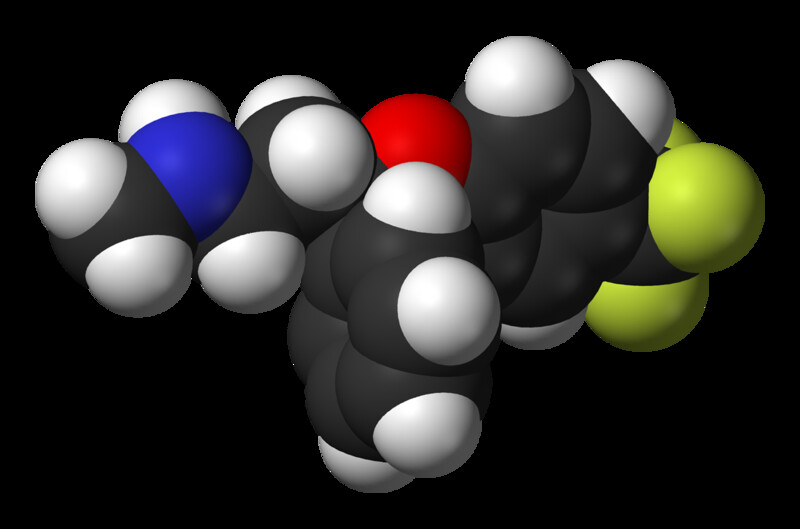 Una molecola di Fluoxetina (Prozac per gli amici)