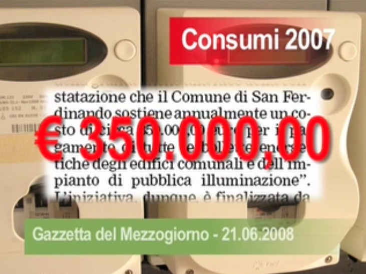 San Ferdinando di Puglia - Spesa energia elettrica 2007.