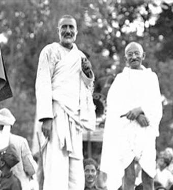 Gandhi con Abdul Ghaffar Khan