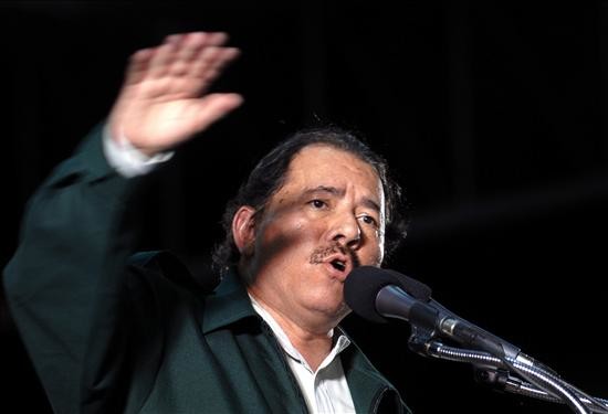 Il presidente Ortega durante il suo annuncio (© Foto EFE)