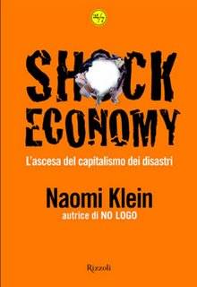 Naomi Klein, "Shock Economy", copertina del libro