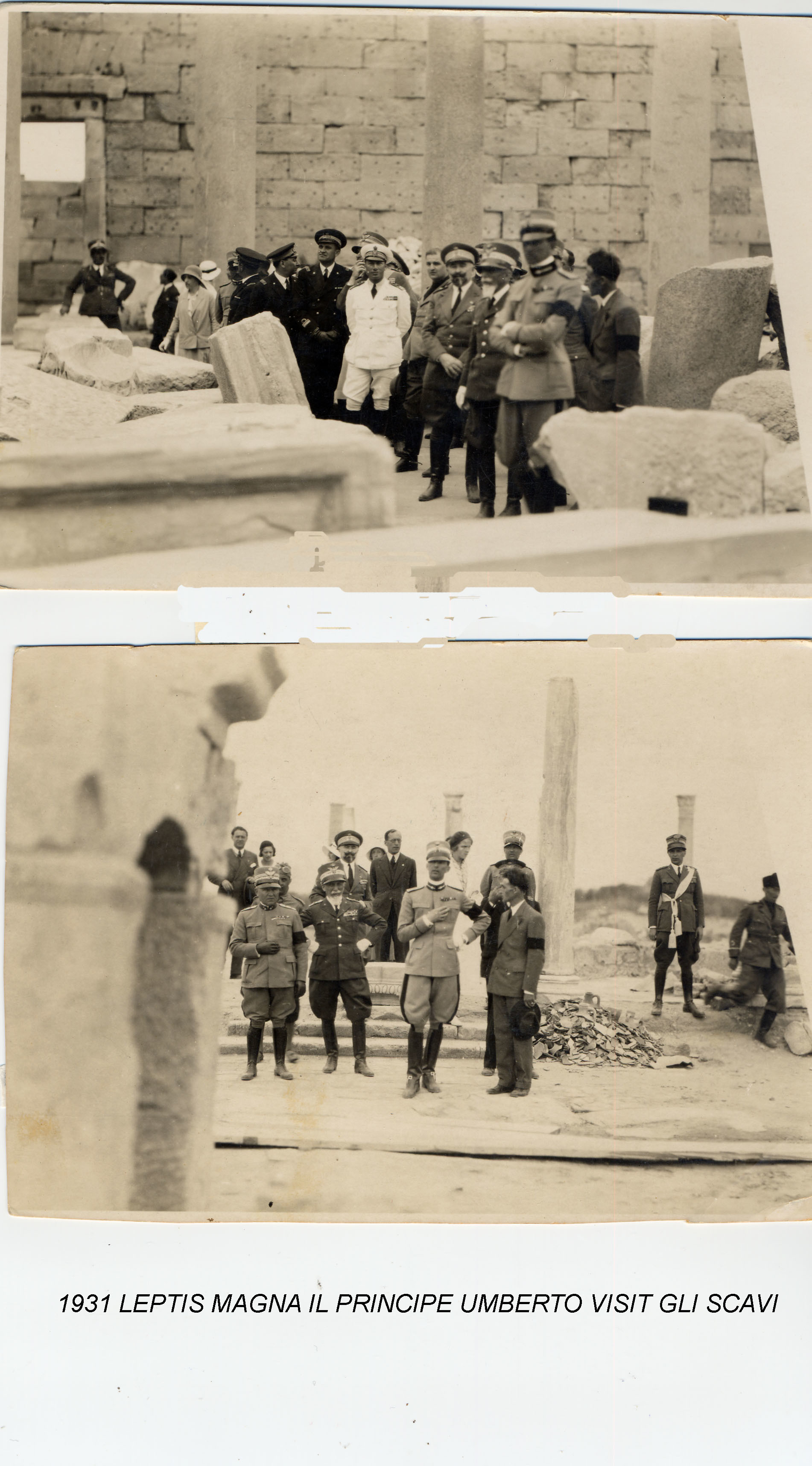 Leptis Magna 1931. Il Principe Umberto agli scavi (2° la febbre dell'avventura)