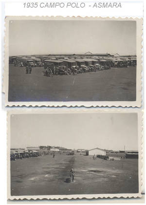 1935 Veduta del Campo Polo Asmara (3° Alla Conquista dell'Impero)