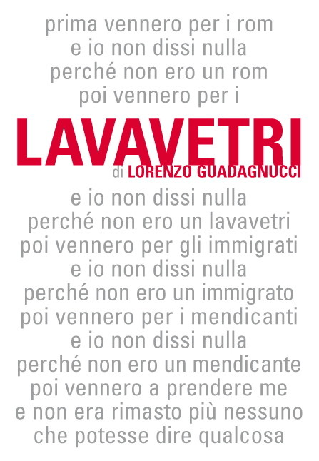 Copertina del libro di Lorenzo Guadagnucci "Lavavetri"