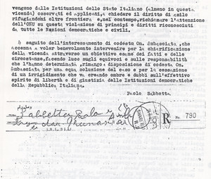 Lettera descrittiva dei fatti all'Ambasciata italiana pg. 2 (8° Asilo Politico)
