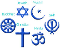 I simboli delle principali religioni del mondo