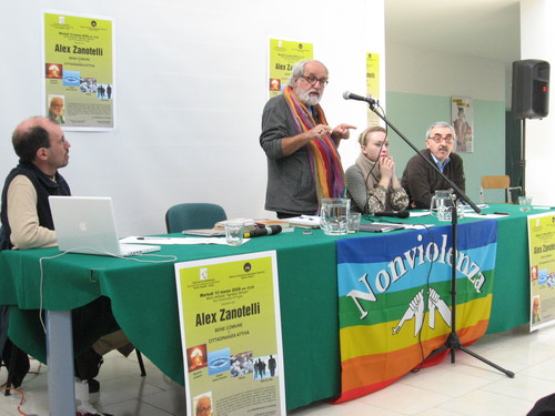10 marzo 2009 - Conferenza di Alex Zanotelli a San Ferdinando di Puglia . Galleria fotografica della manifestazioni Casa per la nonviolenza, associazione di ispirazione gandhiana.