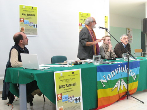 10 marzo 2009 - Conferenza di Alex Zanotelli a San Ferdinando di Puglia . Galleria fotografica della manifestazioni Casa per la nonviolenza, associazione di ispirazione gandhiana.