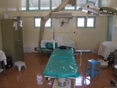 La sala operatoria dell'ospedale di Mapuordit