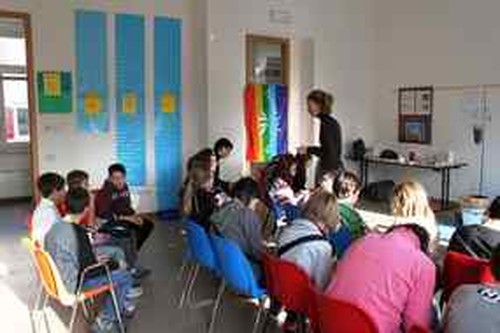 Visita di una classe alla mostra interattiva H2OK a Rovereto dal 23 nov al 4 dic '09 
