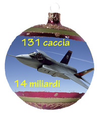 Per Natale vogliamo altri regali: usiamo in maniera più utile 14 miliardi dei caccia F35!