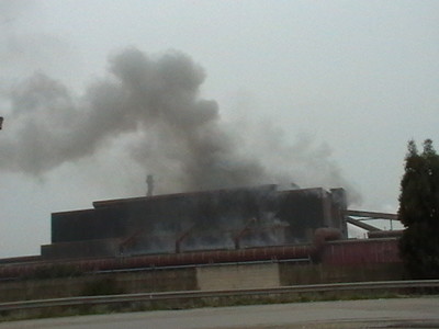 Ore 15.46 del 17 gennaio 2010, fumi non convogliati dall'acciaieria 2 dell'Ilva. L'impianto di depolverazione è stato inaugurato il 14 gennaio 2010