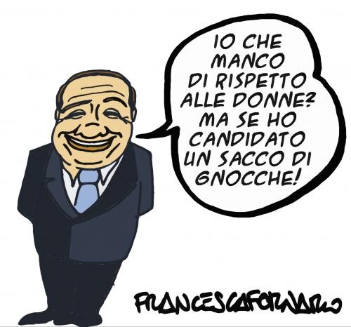 Vignetta su Berlusconi