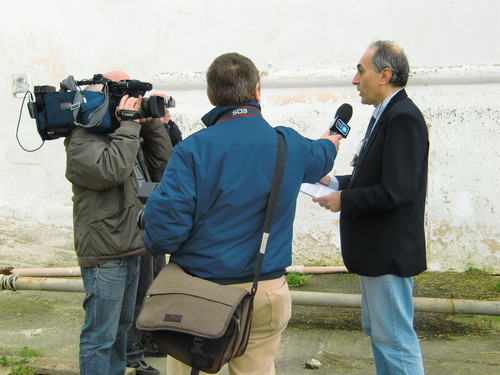 Alessandro Marescotti intervistato da Rai 3 presso La masseria contaminata a Taranto per la diossina