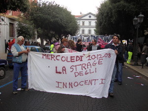 Manifestazione di cittadini contro l'inquinamento a Taranto
