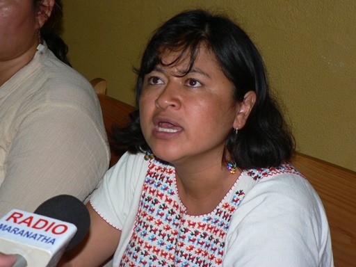  Bety Cariño alla presentazione del Foro Social Mesoamericano 2008 © (Foto G. Trucchi)