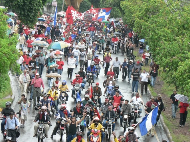 Manifestazione a Tegucigalpa (Foto G. Trucchi)