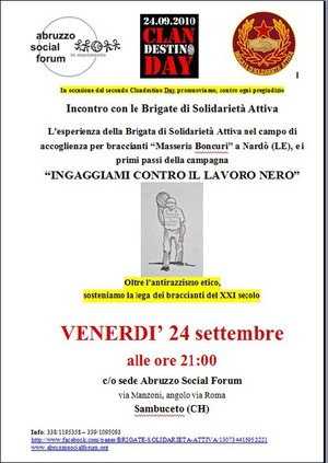 Locandine e manifesti di appuntamenti pacifisti e ambientalisti in Abruzzo e dintorni