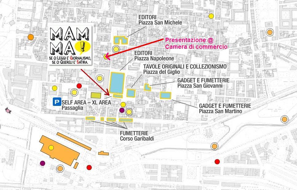 mappa Lucca Comics 2010