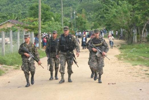 Militarizzazione della Guadalupe Carney (Foto Orbin Adalid Felipe Rojas)