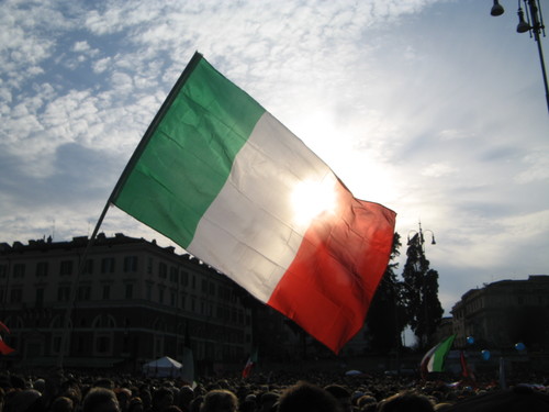 Piazza del Popolo il 12 marzo 2011
