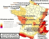 Carte nucléare de France