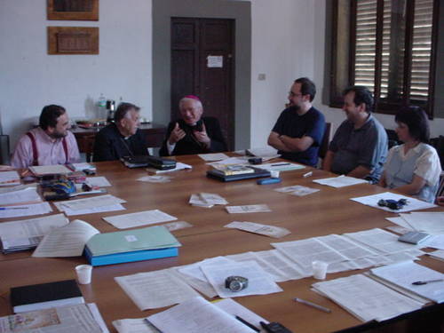 Visita del Cardinale Antonelli, durante il Consiglio Nazionale di Pax Christi anno 2002