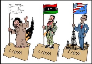 “Credo che il leader libico Gheddafi possa e debba esser un grande alleato dell’Italia”, dichiara nel maggio del 2008 il ministro degli esteri Franco Frattini. Il 10 giugno 2009 Frattini accoglie Gheddafi in Italia così: “È una visita storica, vogliamo trattarla come tale: ci unisce una ritrovata amicizia e soprattutto una grande comunanza di interessi”. Il 20 ottobre 2011 lo stesso ministro degli Esteri Franco Frattini definisce la morte di Gheddafi “una grande vittoria del popolo libico”.