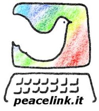 Il logo di PeaceLink disegnato agli inizi degli anni Novanta