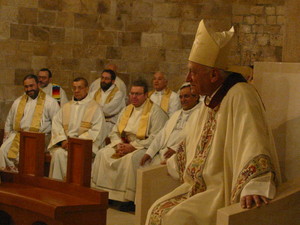 Termoli, 30 dicembre 2003. Celebrazione nella cattedrale per gli 80 anni di eta' e i 40 anni di vescovato di mons. Luigi Bettazzi