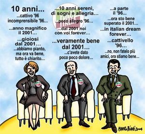 10 anni.  Vignetta di Mauro Biani ;  Mauro Biani weblog 