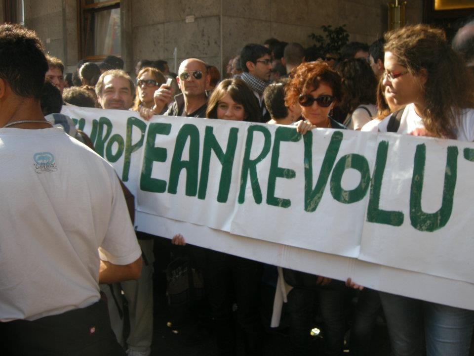 15 ottobre 2011. Manifestazione di Roma. People of Europe rise up.