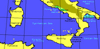 Mappa dei porti italiani: Taranto è sede candidata della flotta Usa che sarà trasferita da Gaeta.