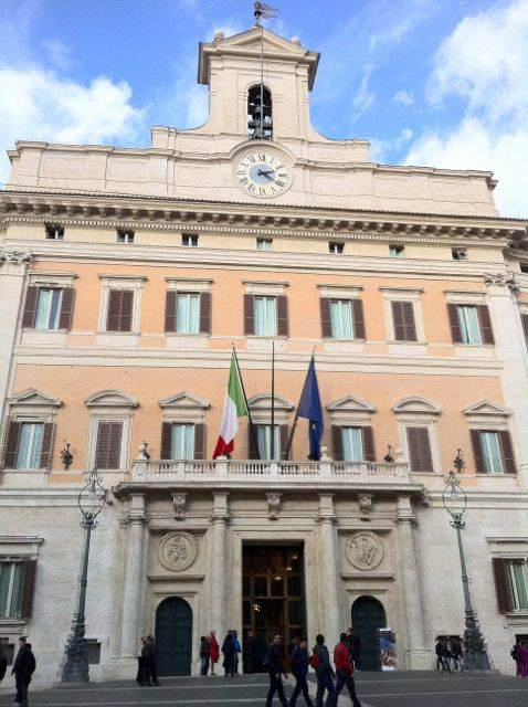 Palazzo Montecitorio, sede del Parlamento italiano