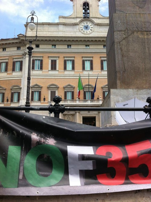 Rete Italiana per il Disarmo - NO F35 alla Camera