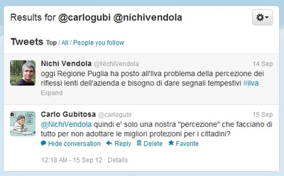 Nichi Vendola su Twitter