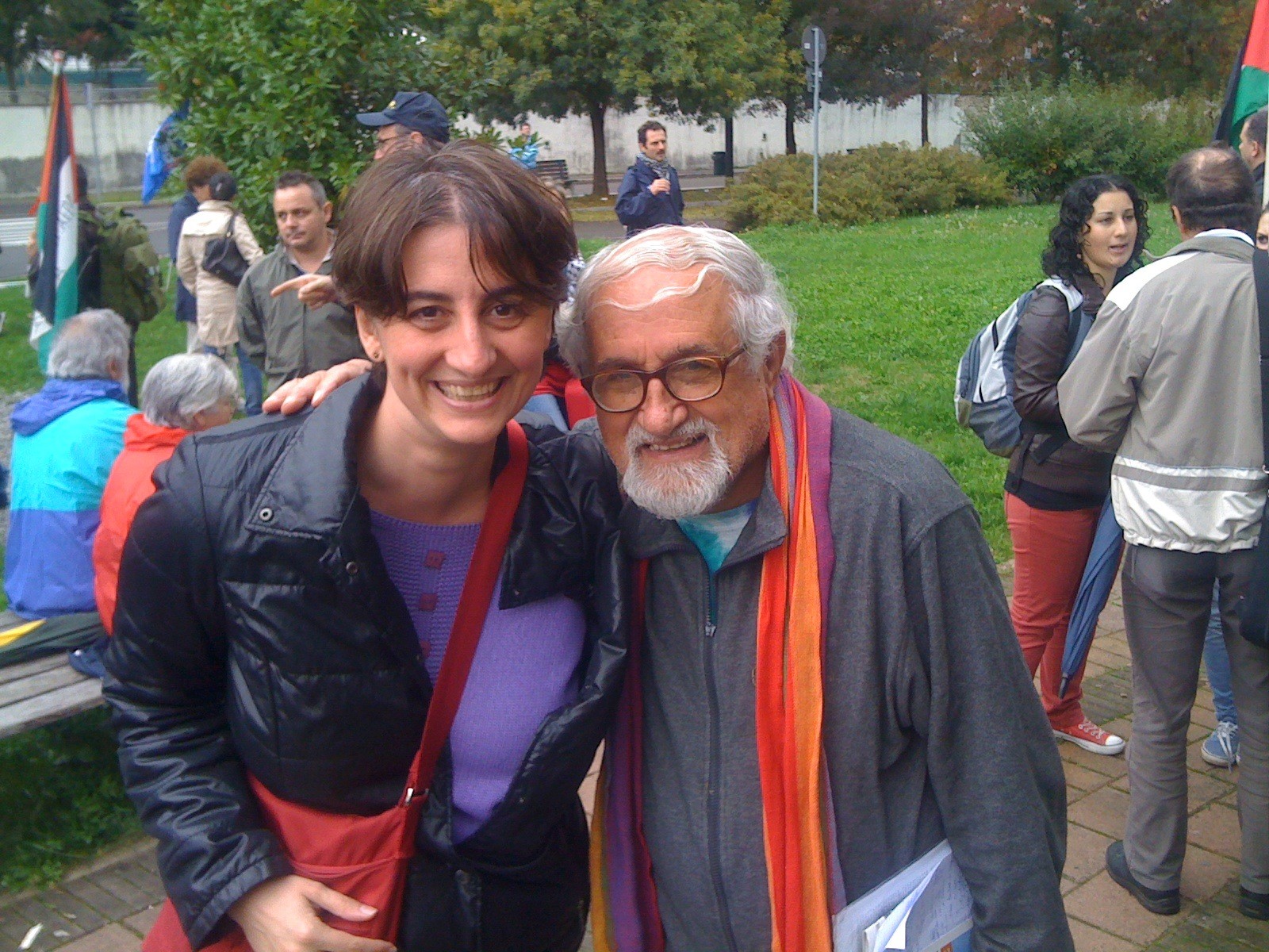 Laura Tussi con Padre Alex Zanotelli: insieme per la Pace e il Disarmo