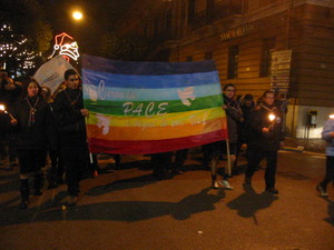 Termoli,. 31 dicembre 2003. Marcia per la Pace di fine anno organizzata da "Pax Christi"