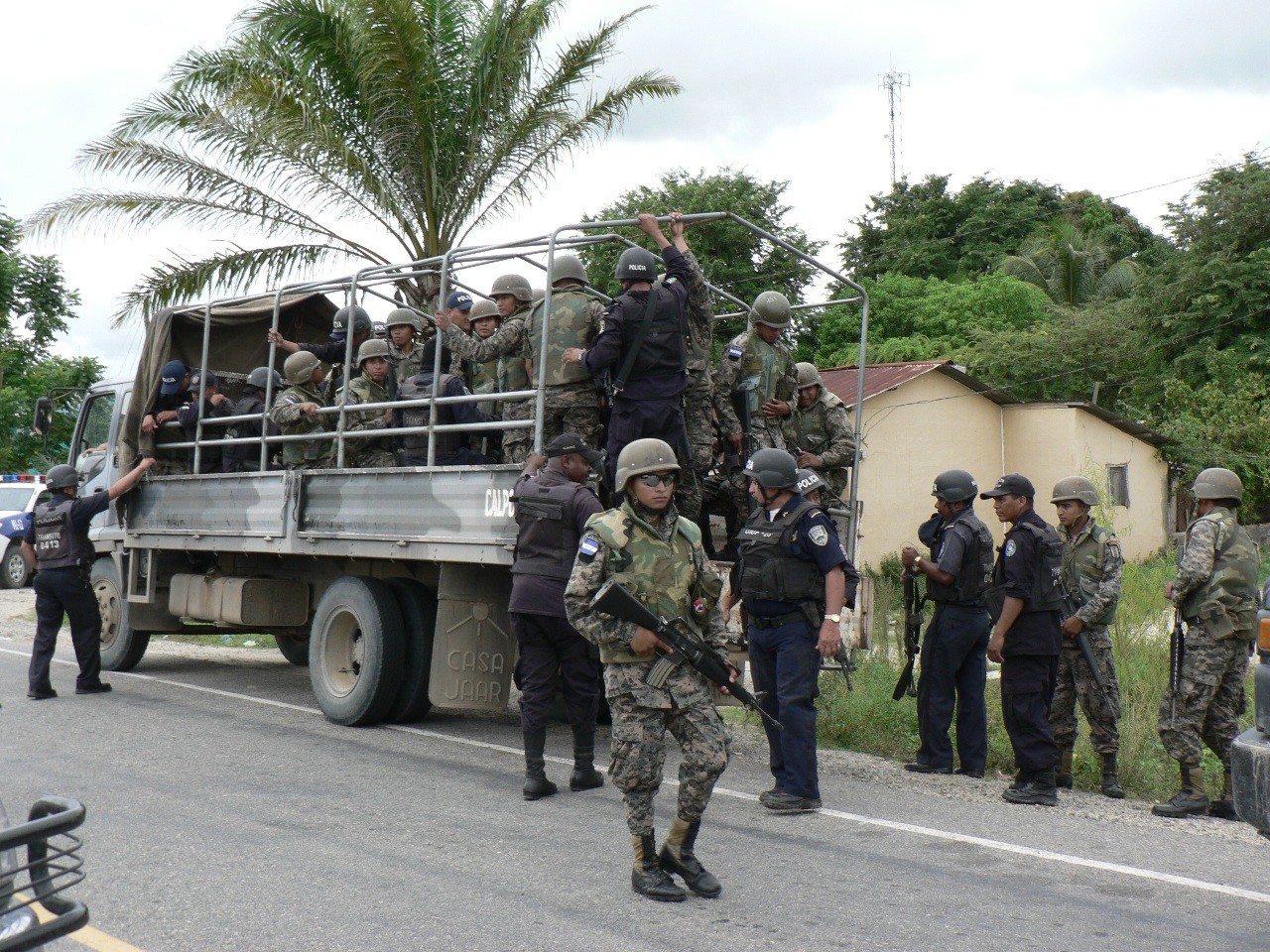 Militarizzazione in Honduras © (Foto G. Trucchi)