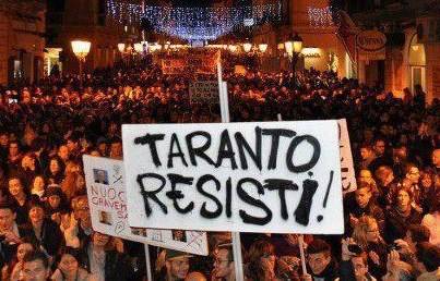 15 dicembre 2012, Taranto contro il decreto salva-Ilva (salute, ambiente,cultura,reddito)