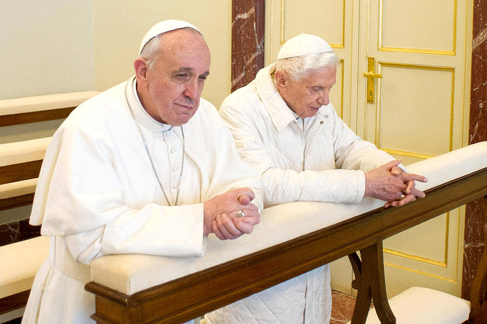 Ratzinger e Papa Francesco