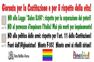 Il 9 aprile sarà la giornata per la Costituzione ed il rispetto della vita!